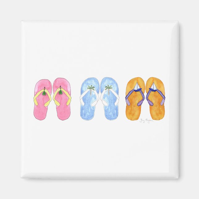 3 pares de imanes Flip-Flops (Frente)