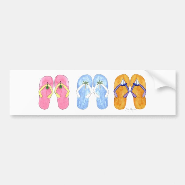 3 pares de pegatinas para el parachoques de los (Frente)