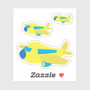 3 Pegatinas de diseño de aviones