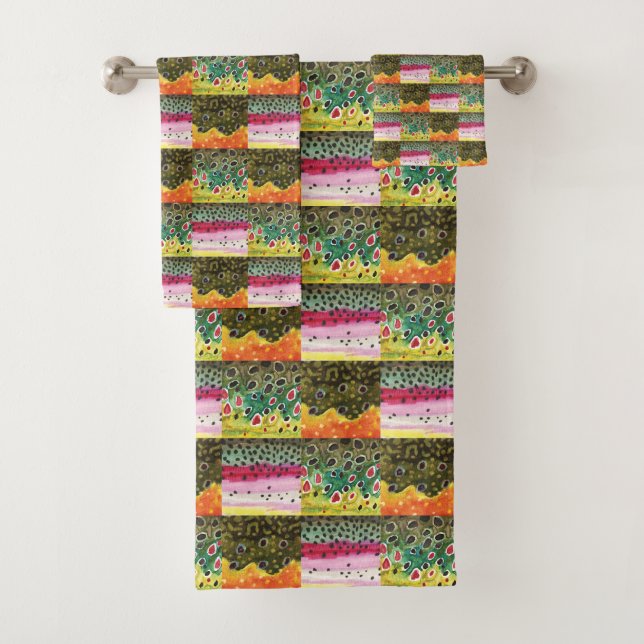 3 pieles de la trucha de pinturas (In situ)