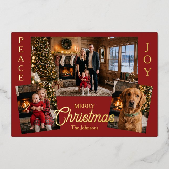 3 Plantilla de Fotos | Navidad Personalizada (Anverso)