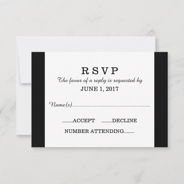 3 Plantilla de tarjeta RSVP (Anverso)
