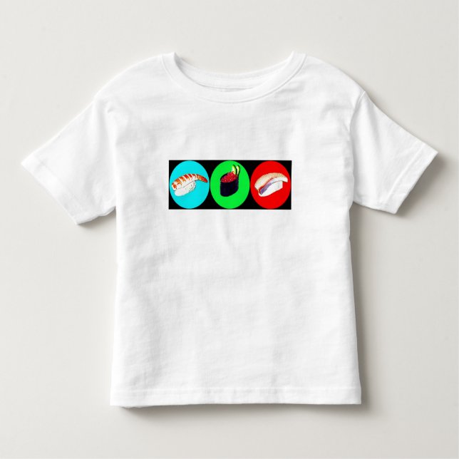 3 poca camiseta de Sushies (Anverso)