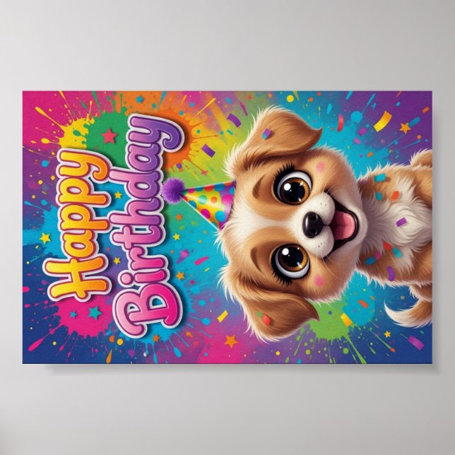#3 Póster de Feliz Cumpleaños (Frente)