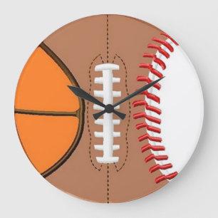 3 Reloj de pared de bolas deportivas