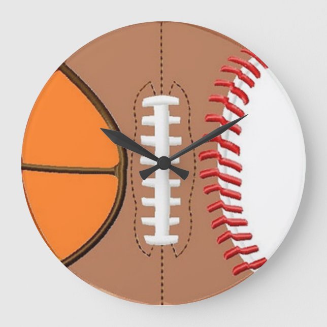 3 Reloj de pared de bolas deportivas (Anverso)