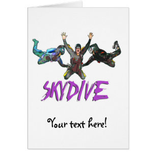 3 Skydivers - púrpura