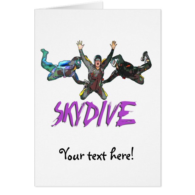 3 Skydivers - púrpura (Frente)