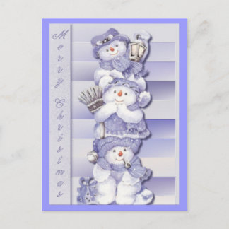 3 Snowmen - Postal