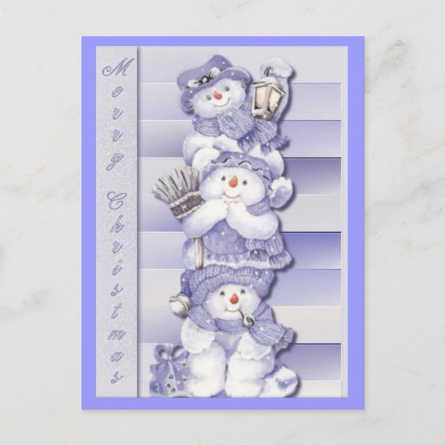 3 Snowmen - Postal (Anverso)