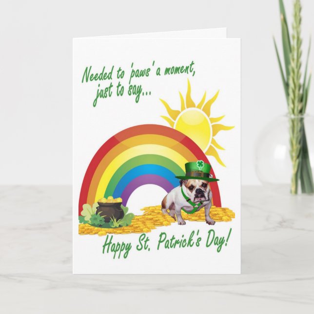 3. Tarjeta del día de St Patrick impresionante del (Anverso)