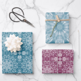3 x hojas de diseño de papel de embalaje
