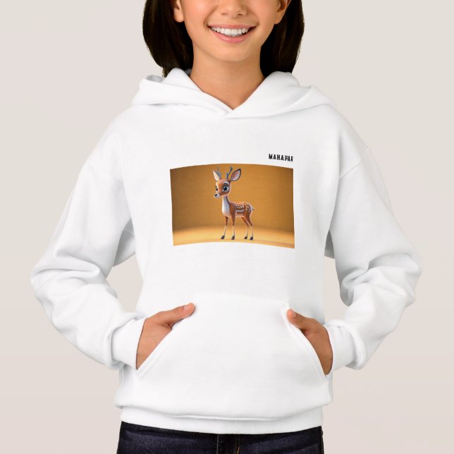 **3D Cute Cartoon Deer** (Anverso)