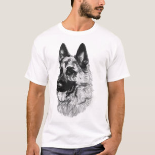 3d Diseño gráfico de camisetas con cara de perro a