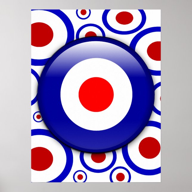 3d Mod Objetivo en la impresión de posters de patr (Frente)