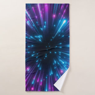 3d, purple fireworks, big bang, galaxy, abstract c