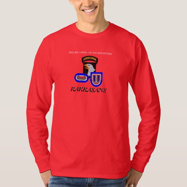 3ro 187TH CAMISETA de la MANGA de la INFANTERÍA (Anverso)