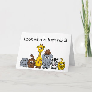 3ro animales de la selva de la invitación de la