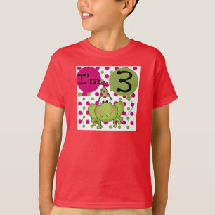 3ro camisetas y regalos del cumpleaños de la rana