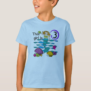3ro camisetas y regalos del cumpleaños de la siren