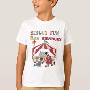 3ro camisetas y regalos del cumpleaños del circo
