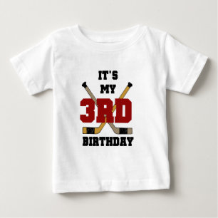 3ro camisetas y regalos del cumpleaños del hockey