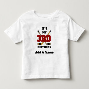 3ro camisetas y regalos del cumpleaños del hockey