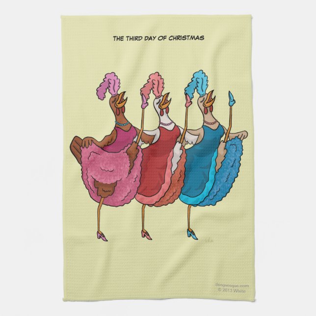 3ro Día de toalla de cocina del navidad (3 (Vertical)