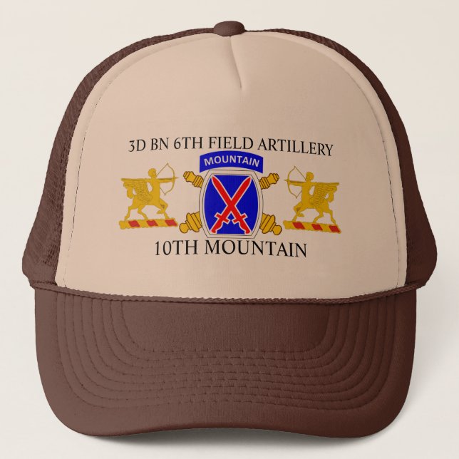 3ro GORRA de la MONTAÑA de la 6ta ARTILLERÍA DE (Anverso)