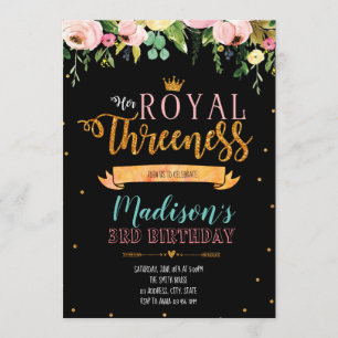 3ro invitación de la fiesta de cumpleaños de la