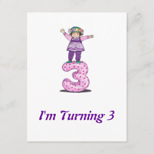 3ro Invitación del cumpleaños de los chicas