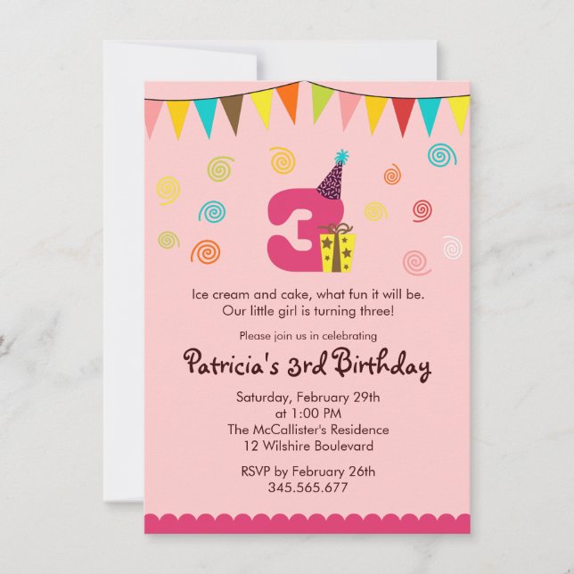 3ro Invitación del fiesta de los niños del (Anverso)