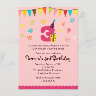 3ro Invitación del fiesta de los niños del