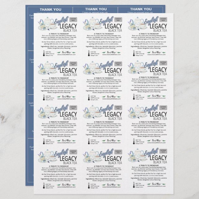 3x4 Muestra cuadrada pequeña Inserta hoja de papel (Anverso / Reverso)