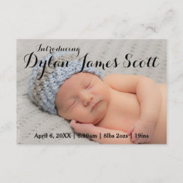 3x5 Hermoso guión Niño Invitación niño o Chica