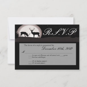 3x5 R.S.V.P Cazadores de tarjetas de respuesta Moo