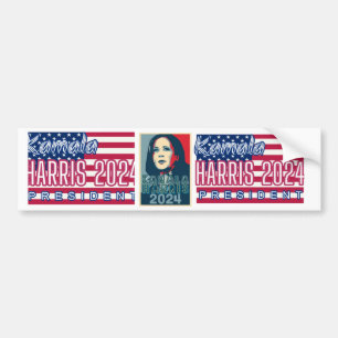3x Pegatinas Kamala Harris 2024 Por el presidente