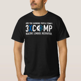 3XCOMP Camiseta para hombres - Negro