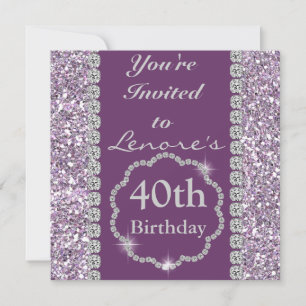 40ª invitación a la fiesta de cumpleaños