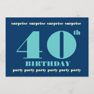 40ª SORPRESA Invitación a la fiesta de cumpleaños