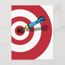 40º cumpleaños - Invitación a Bullseye objetivo