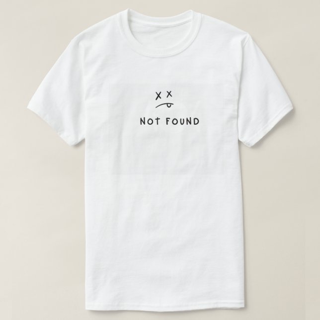 404 Camiseta no encontrada | Meme de código de err (Diseño del anverso)