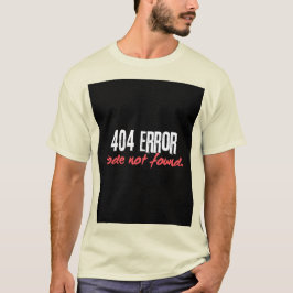 404 Camiseta para hombres de error