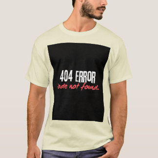 404 Camiseta para hombres de error