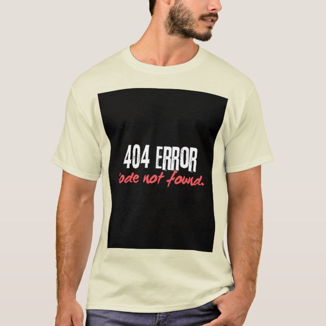 404 Camiseta para hombres de error (Anverso)
