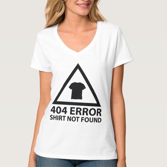 404 Error: No se encontró la camiseta (Anverso)