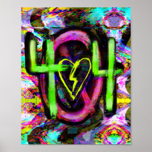 404 Mensaje de error Cyberpunk Arte distópico futu