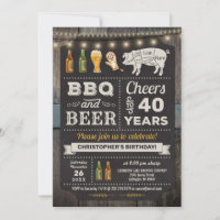 40.ª barbacoa y invitación al cumpleaños de la cer