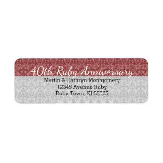 40.ª etiqueta de aniversario de Ruby