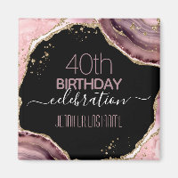 40.ª Fiesta de cumpleaños, piedra y imán de oro